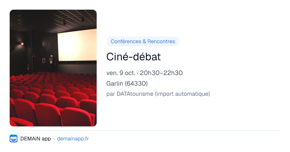 Ciné-débat — Garlin