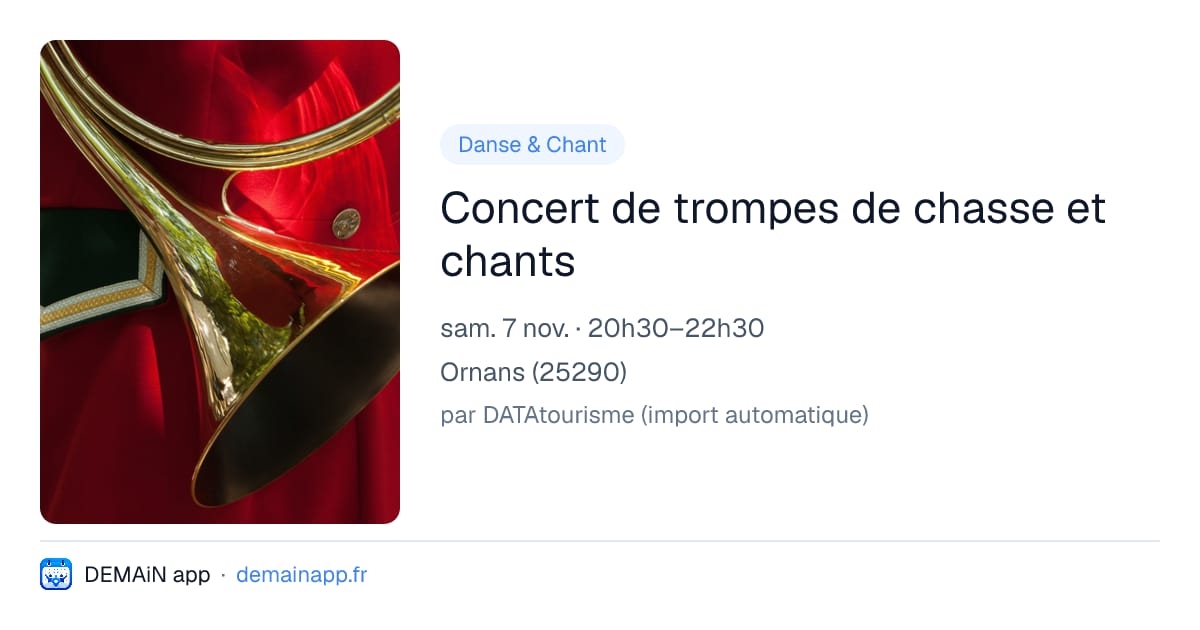 Concert de trompes de chasse et chants — Ornans