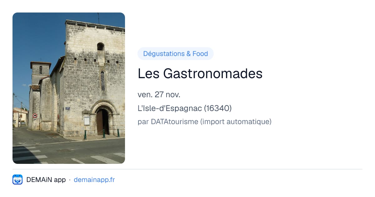 Les Gastronomades — L'Isle-d'Espagnac