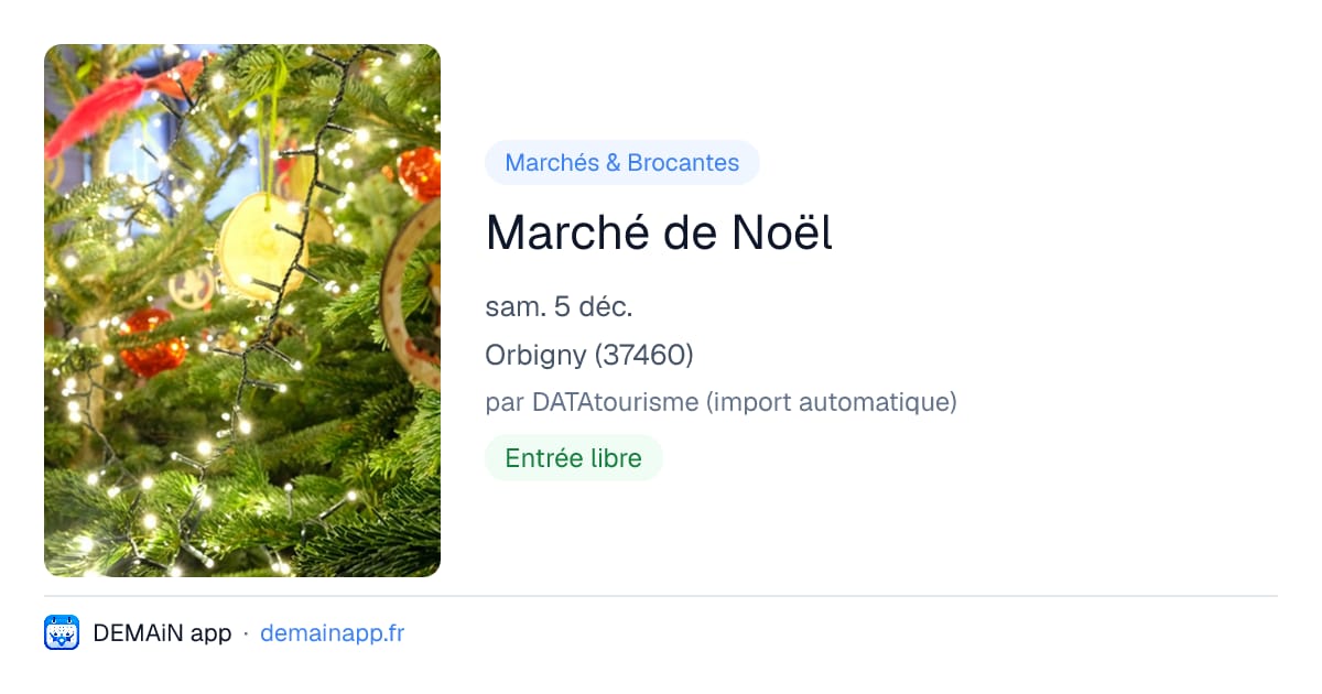 Marché de Noël — Orbigny