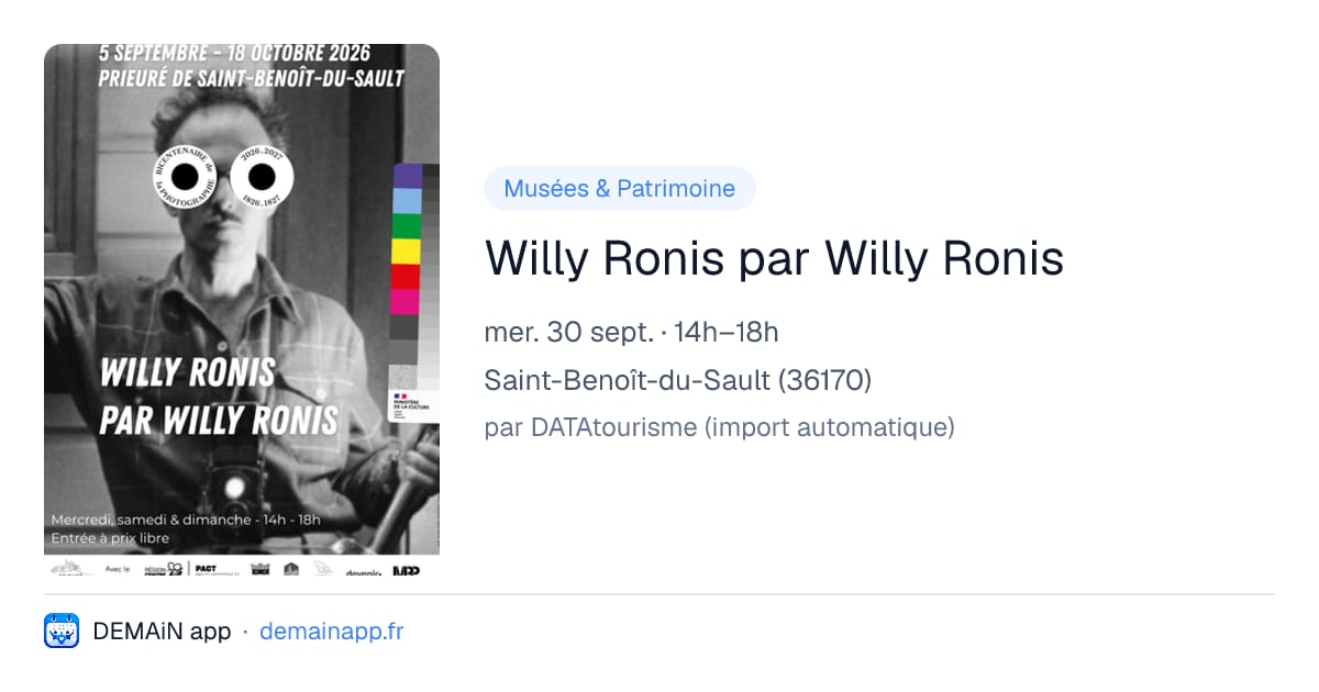 Willy Ronis par Willy Ronis — Saint-Benoît-du-Sault