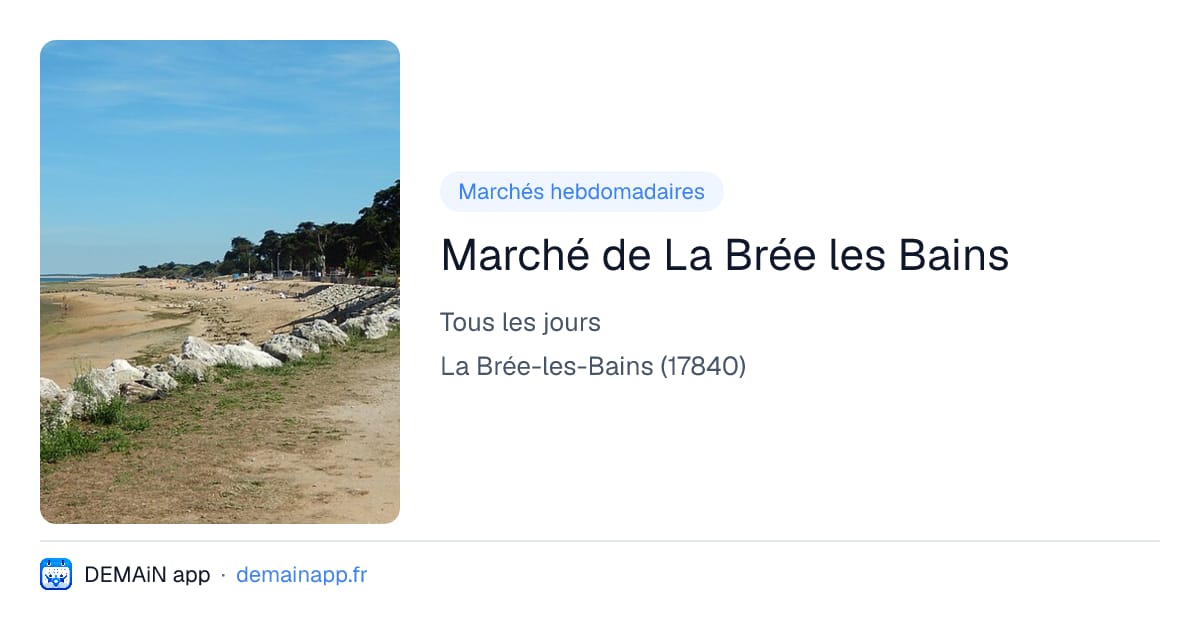 Marché de La Brée les Bains — La Brée-les-Bains