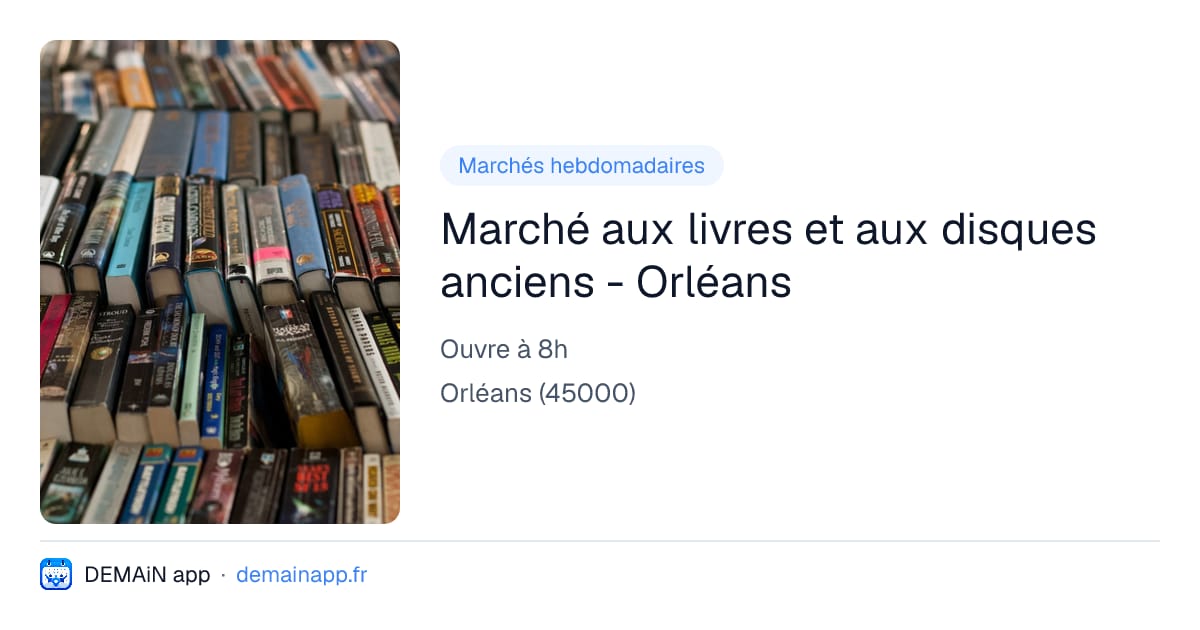 Marché aux livres et aux disques anciens - Orléans — Orléans