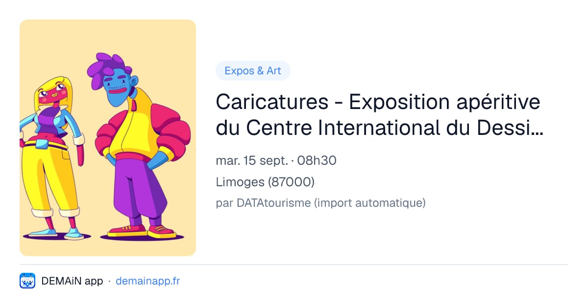 Caricatures - Exposition apéritive du Centre International du Dessin de presse - Limoges — Limoges
