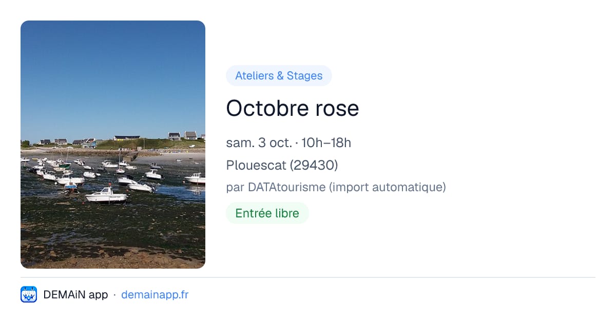 Octobre rose — Plouescat