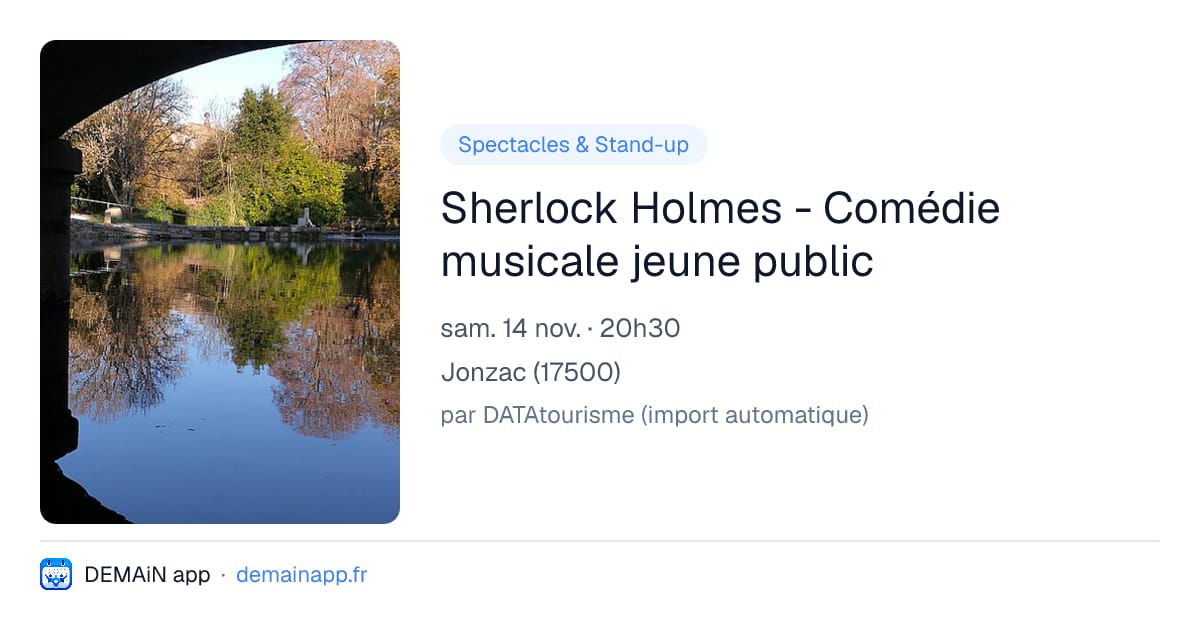 Sherlock Holmes - Comédie musicale jeune public — Jonzac