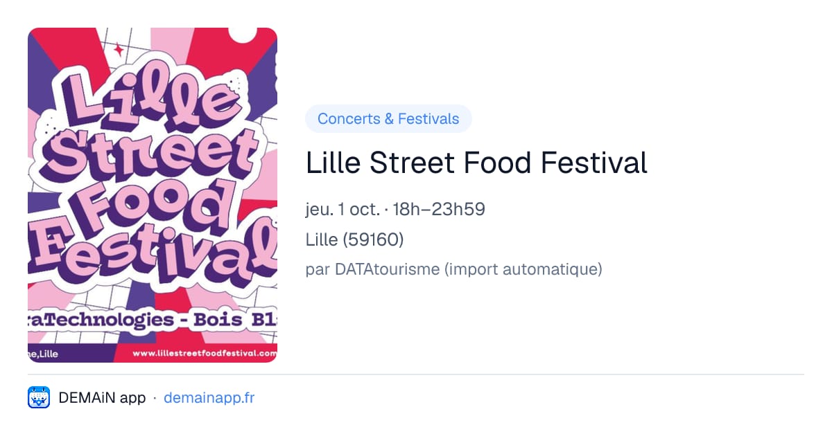 Lille Street Food Festival — Lille