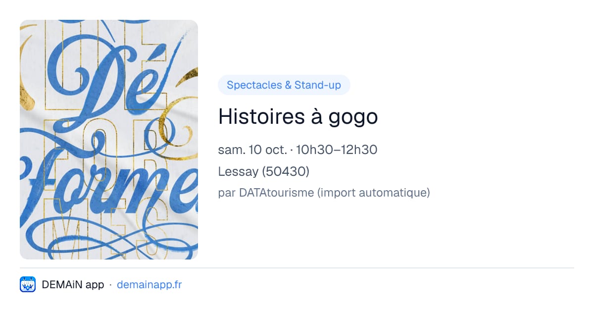 Histoires à gogo — Lessay
