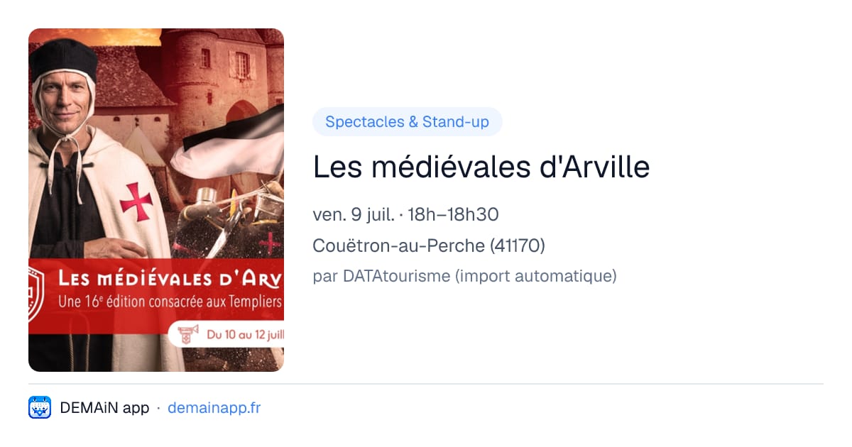 Les médiévales d'Arville — Couëtron-au-Perche