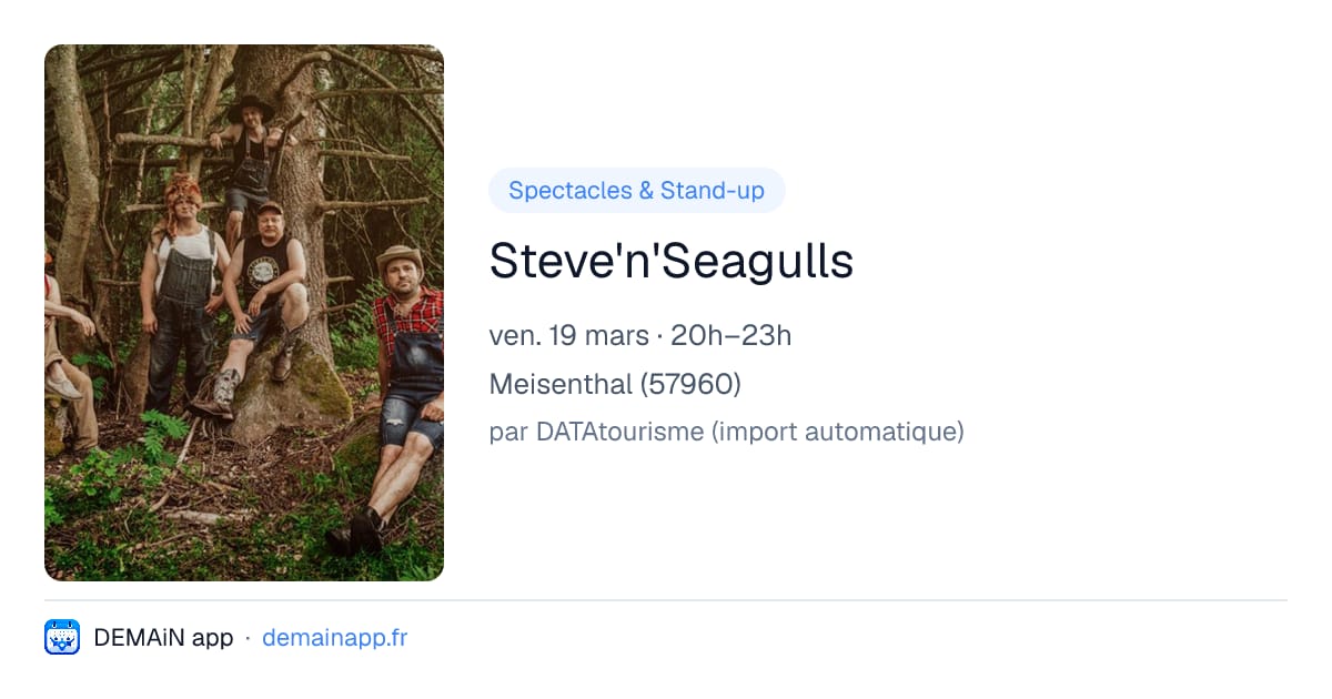 Steve'n'Seagulls — Meisenthal