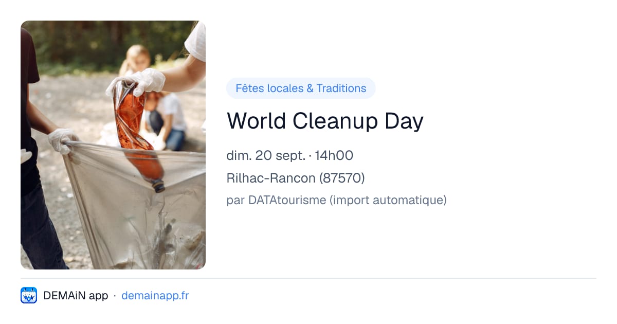 World Cleanup Day — Rilhac-Rancon