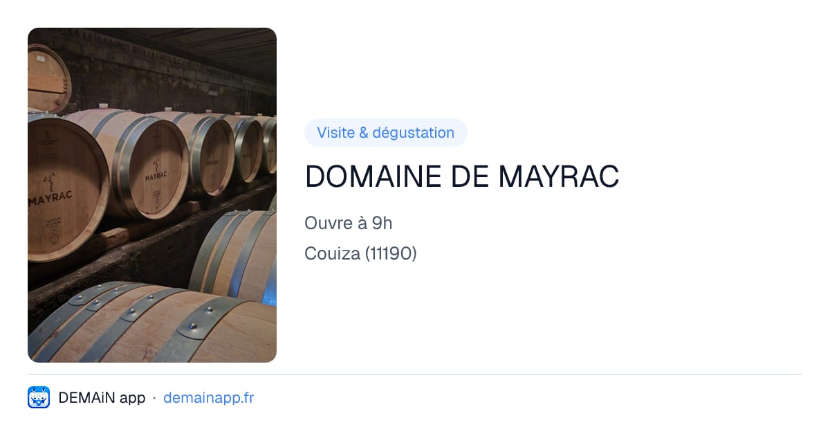 DOMAINE DE MAYRAC — Couiza