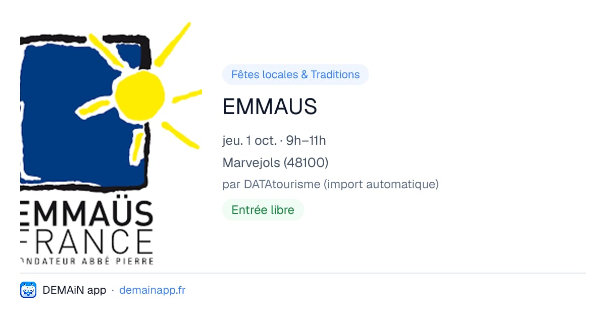 EMMAUS — Marvejols