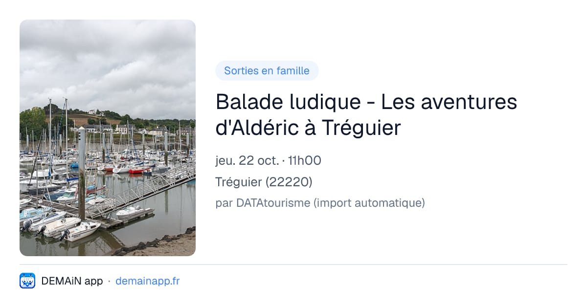 Balade ludique - Les aventures d'Aldéric à Tréguier — Tréguier