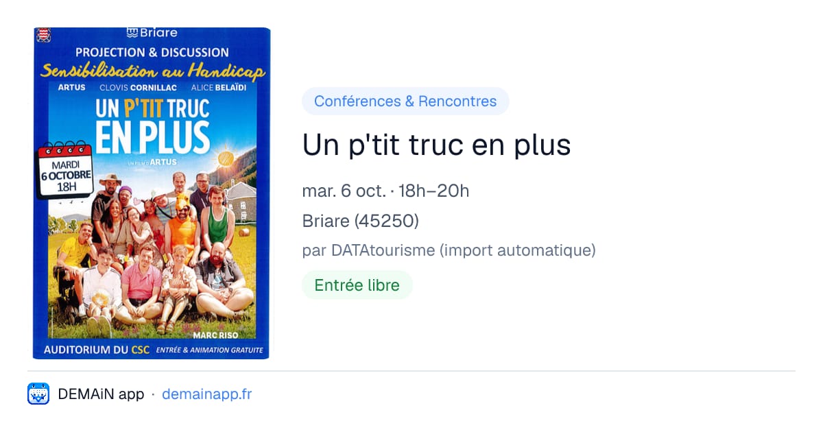 Un p'tit truc en plus — Briare
