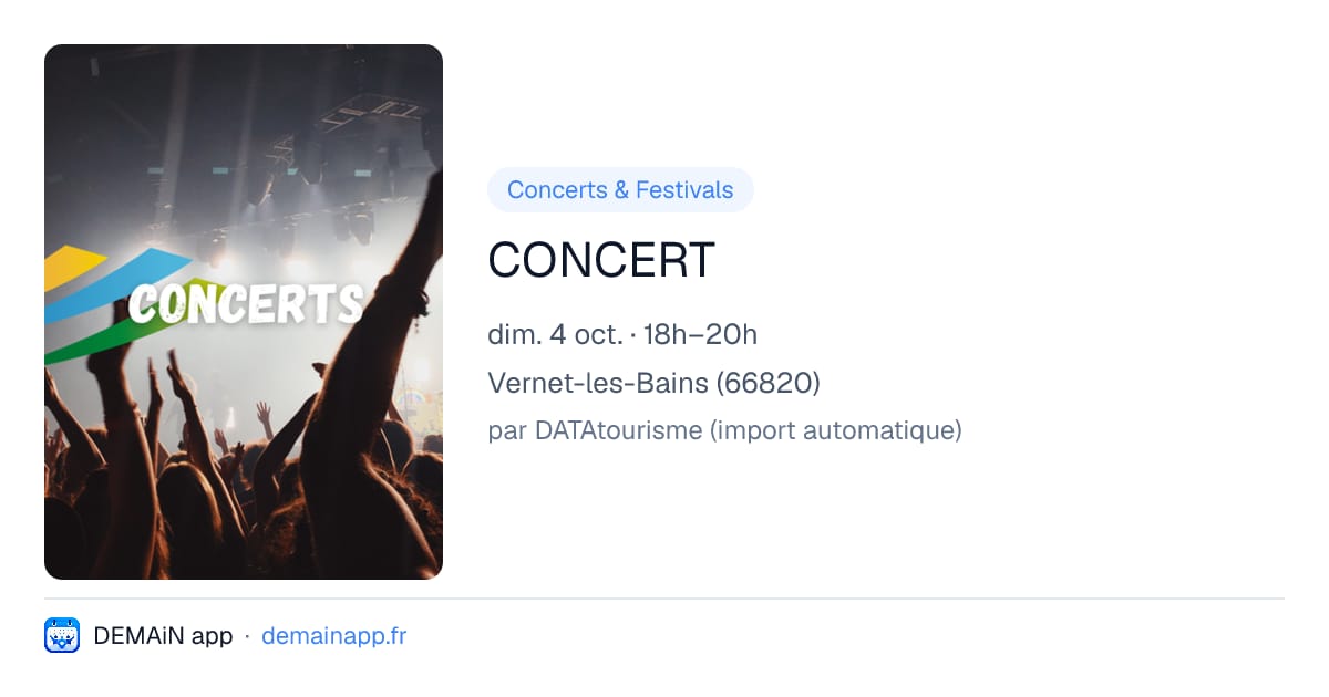 CONCERT — Vernet-les-Bains