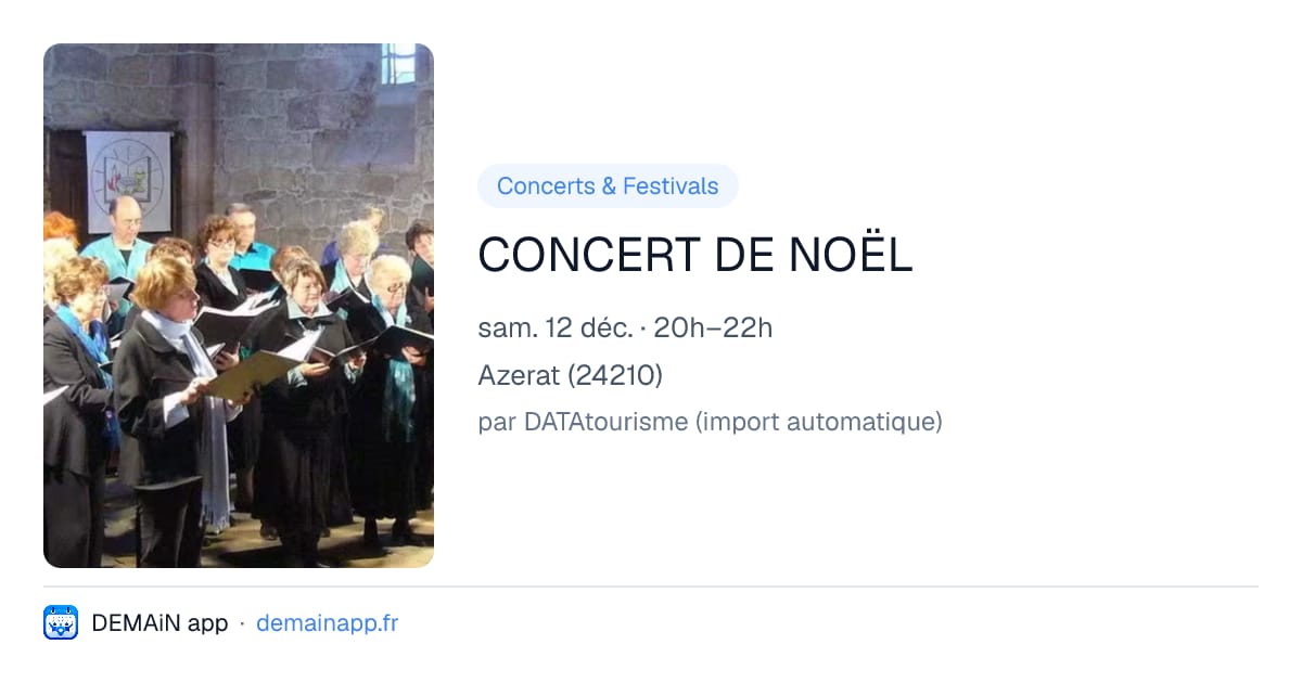 CONCERT DE NOËL — Azerat