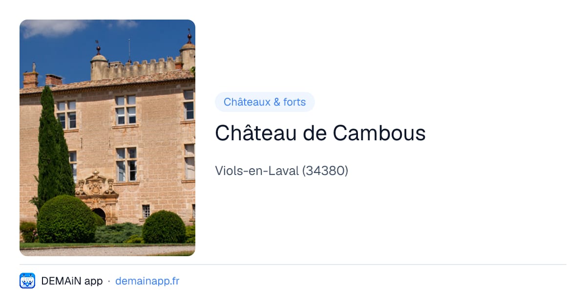 Château de Cambous — Viols-en-Laval