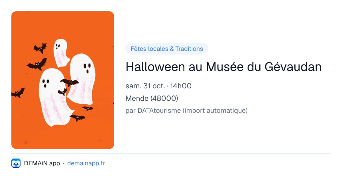 Halloween au Musée du Gévaudan — Mende