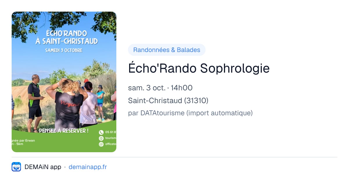 Écho'Rando Sophrologie — Saint-Christaud