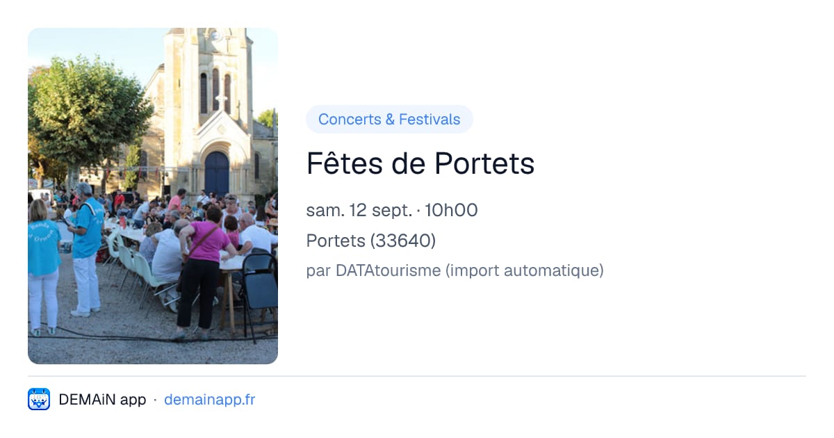 Fêtes de Portets — Portets