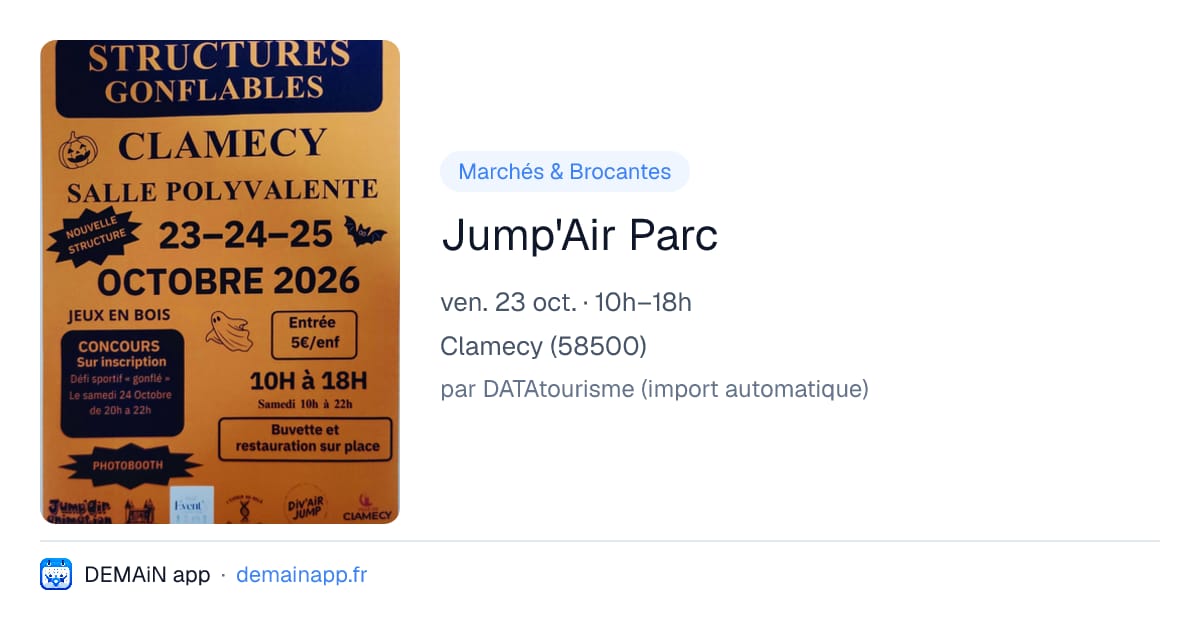 Jump'Air Parc — Clamecy