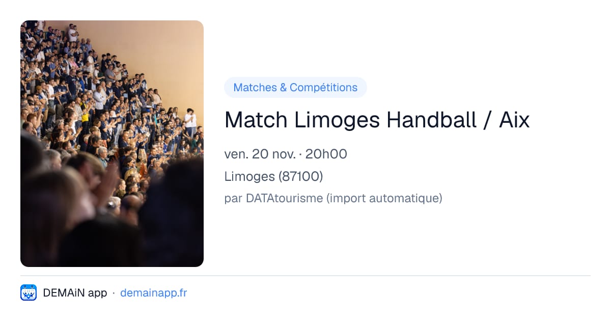 Match Limoges Handball / Aix — Limoges