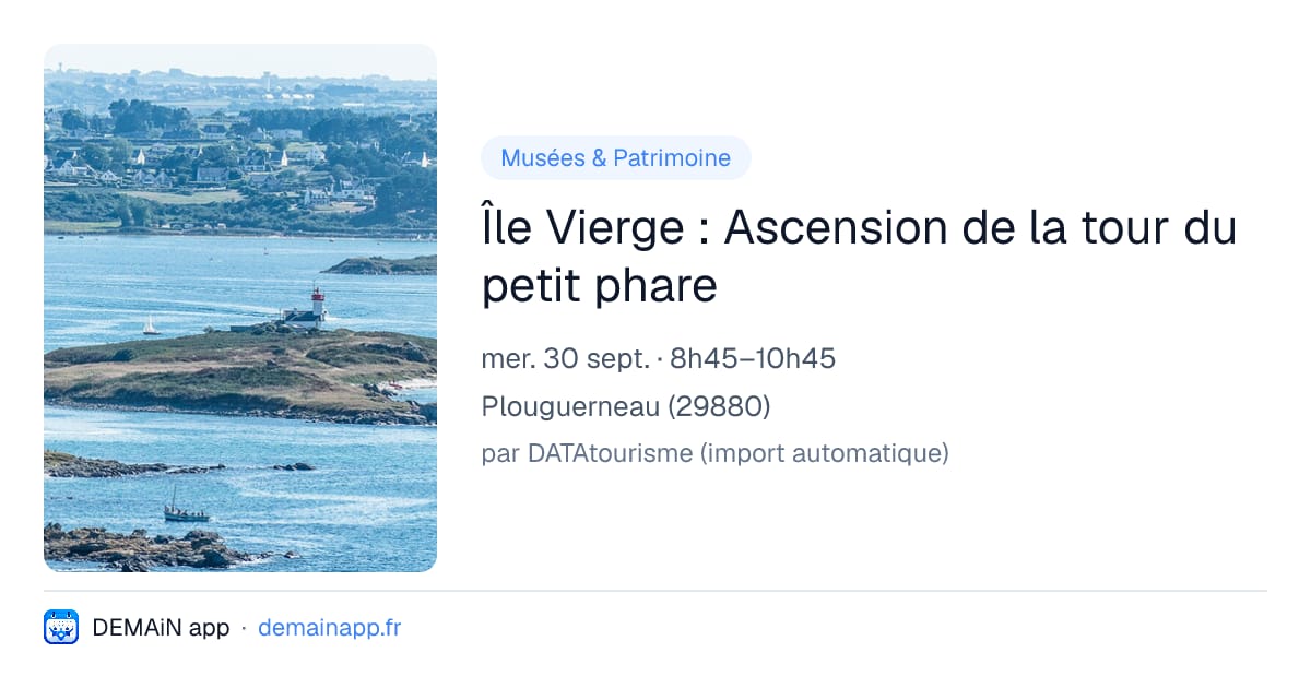 Île Vierge : Ascension de la tour du petit phare — Plouguerneau