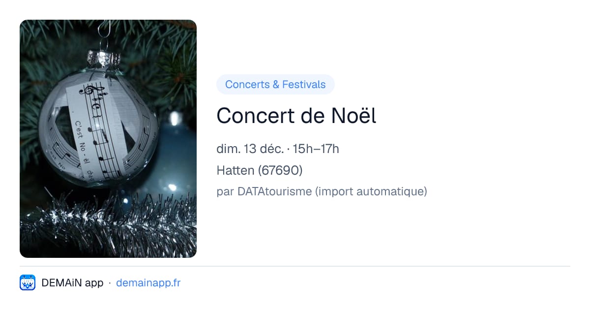 Concert de Noël — Hatten