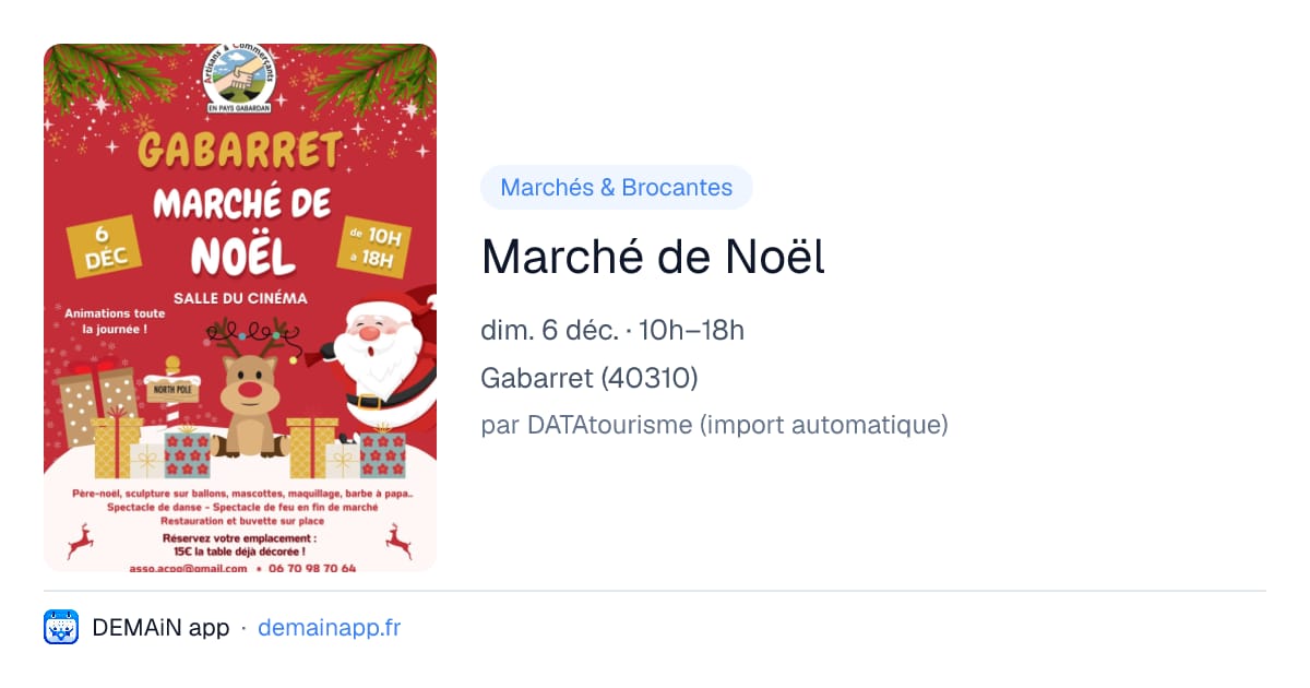 Marché de Noël — Gabarret