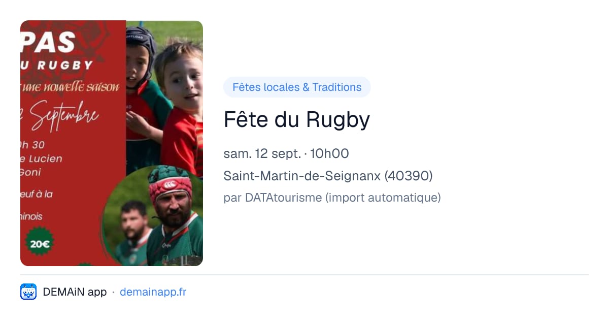 Fête du Rugby — Saint-Martin-de-Seignanx