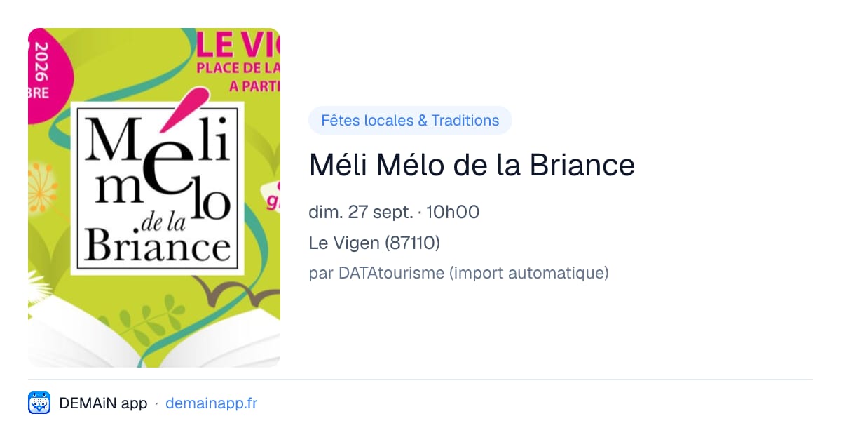 Méli Mélo de la Briance — Le Vigen