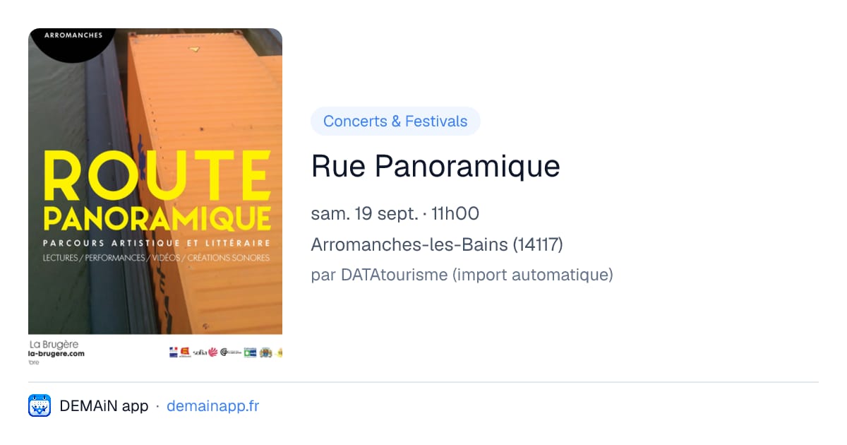 Rue Panoramique — Arromanches-les-Bains