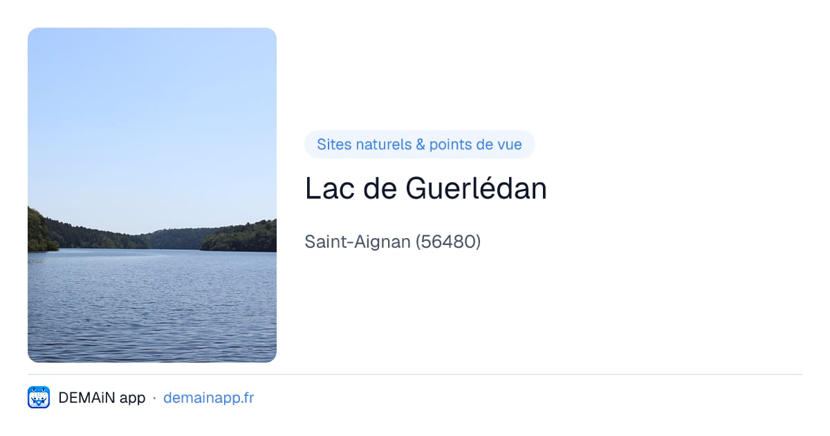 Lac de Guerlédan — Saint-Aignan