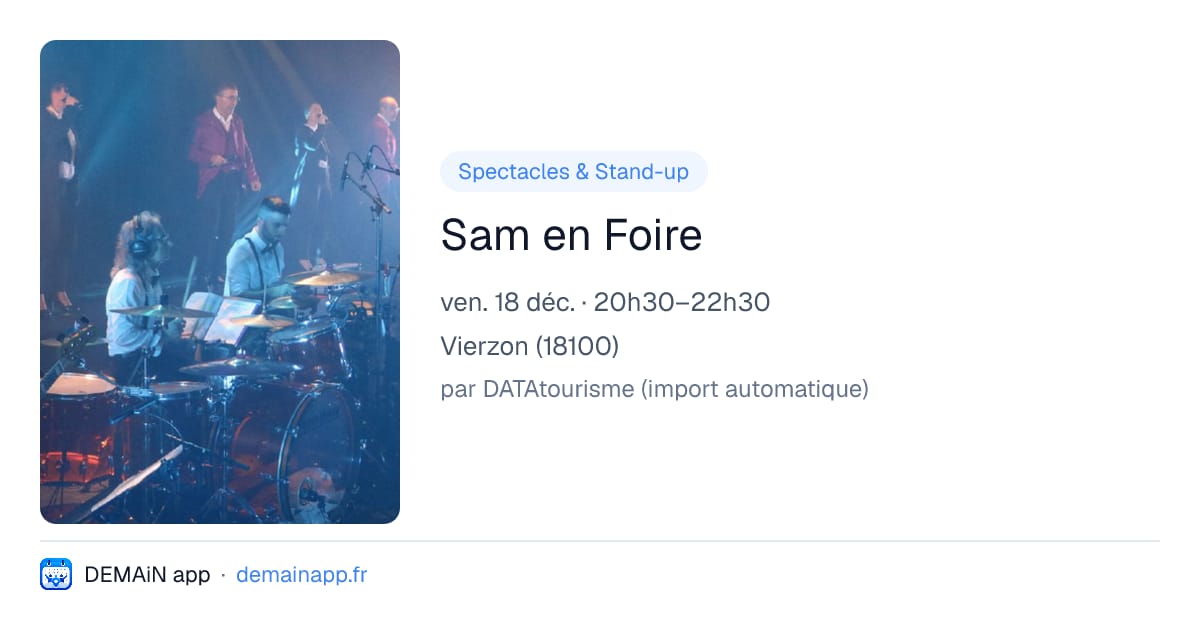 Sam en Foire — Vierzon