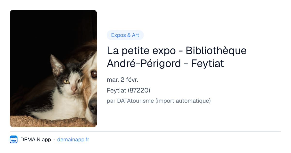 La petite expo - Bibliothèque André-Périgord - Feytiat — Feytiat