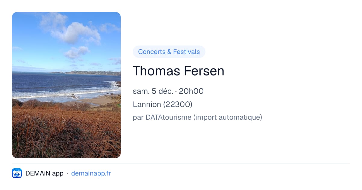 Thomas Fersen — Lannion