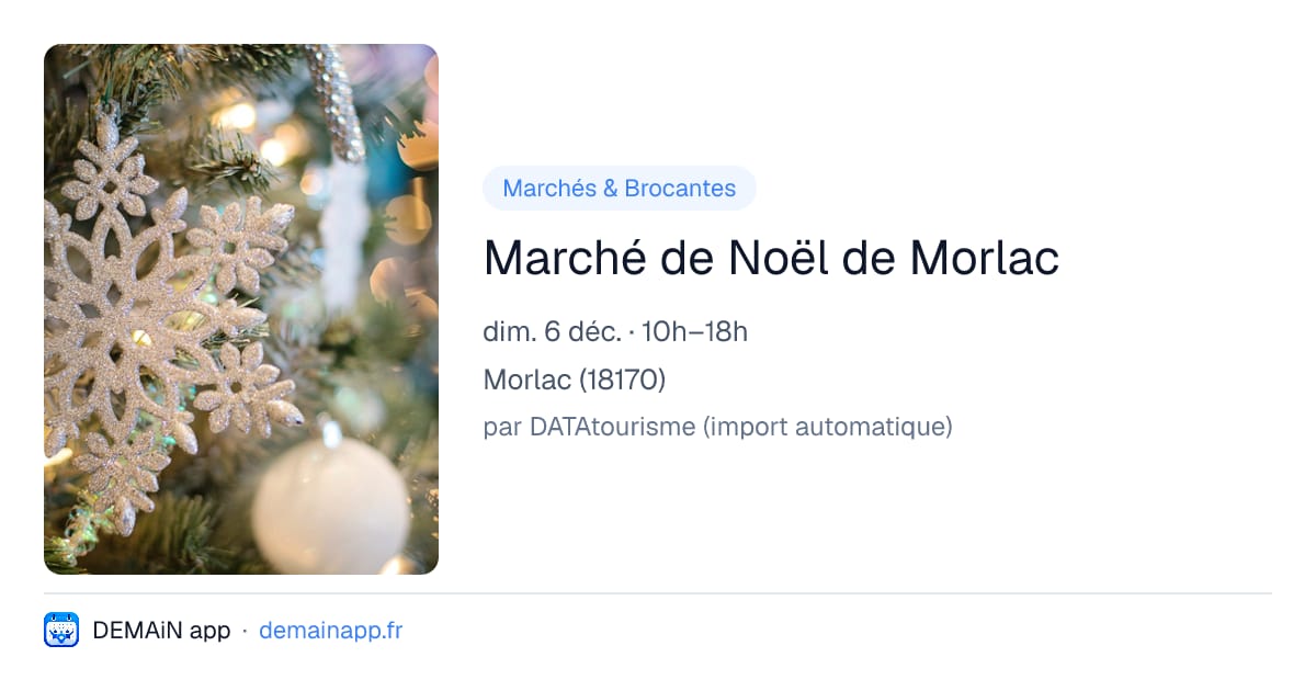 Marché de Noël de Morlac — Morlac