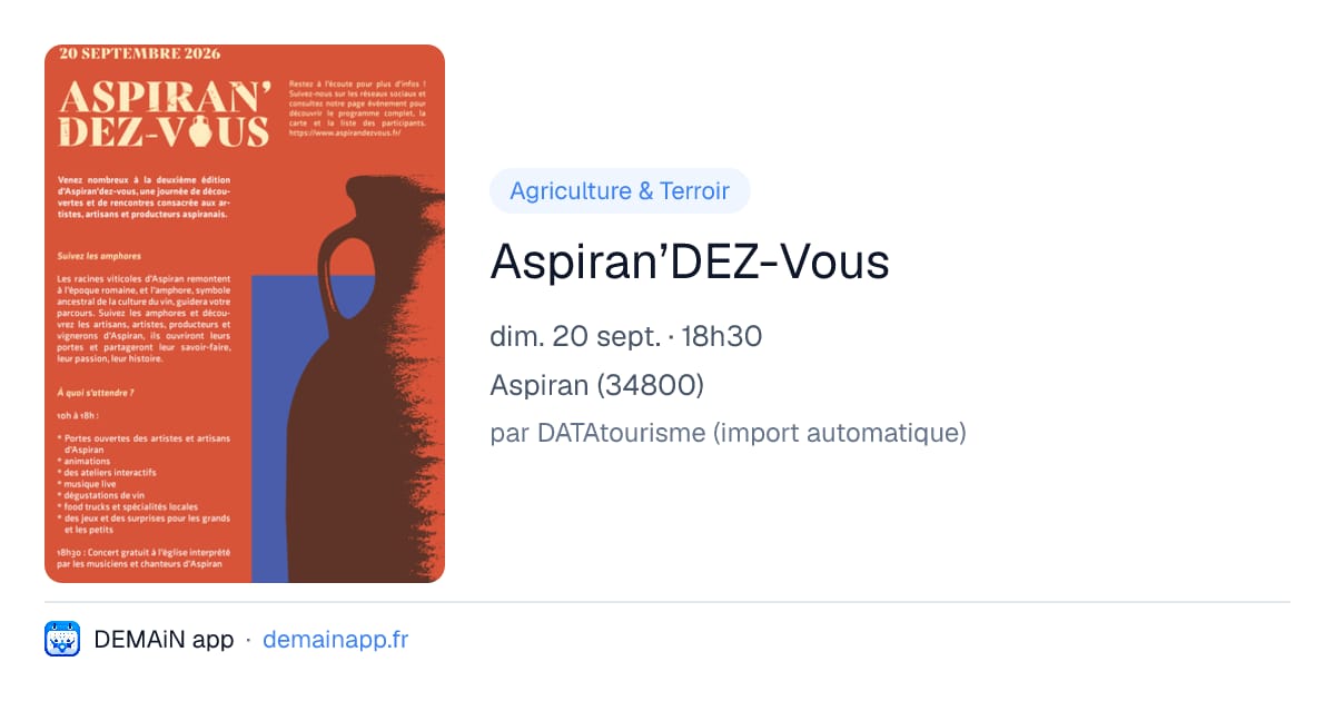 Aspiran’DEZ-Vous — Aspiran