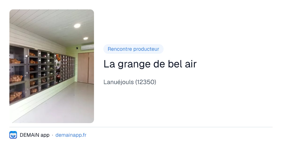 La grange de bel air — Lanuéjouls