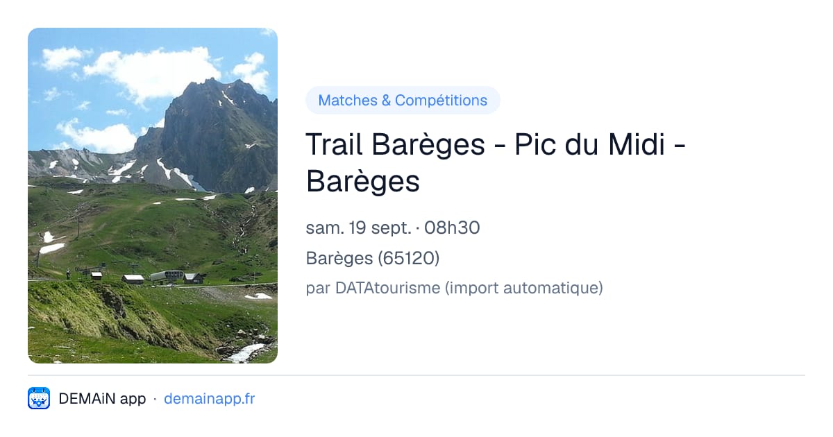 Trail Barèges - Pic du Midi - Barèges — Barèges