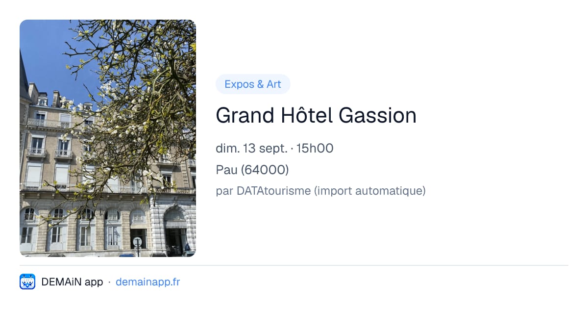 Grand Hôtel Gassion — Pau