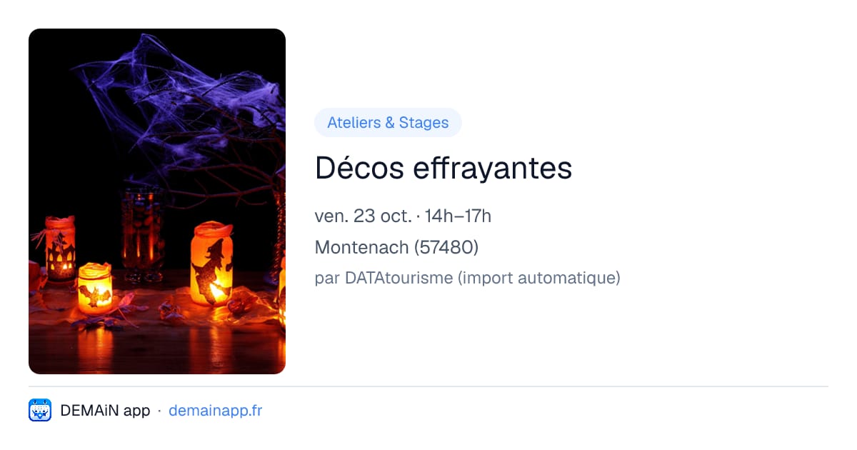 Décos effrayantes — Montenach