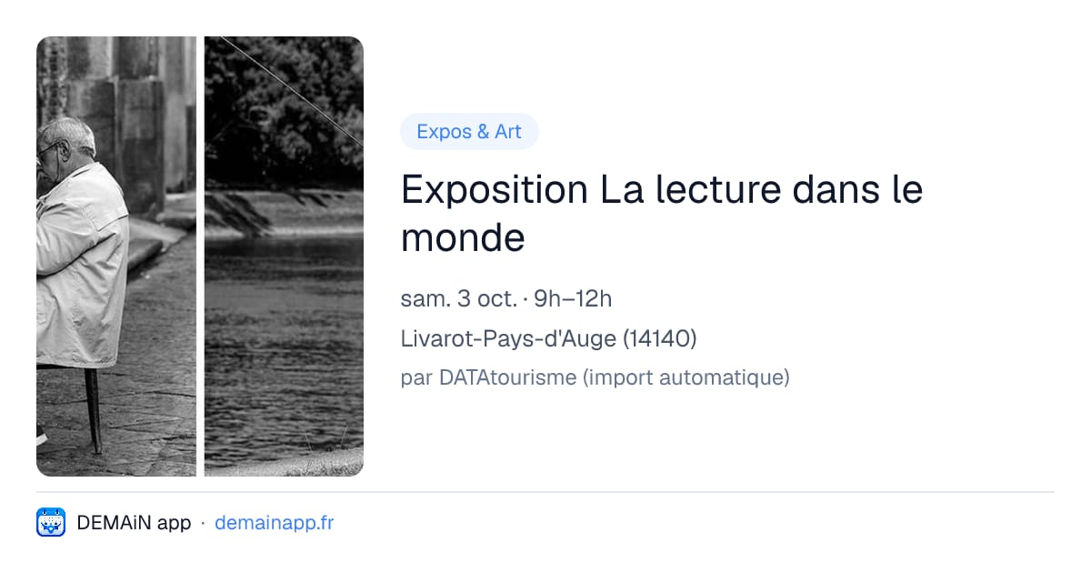 Exposition La lecture dans le monde — Livarot-Pays-d'Auge