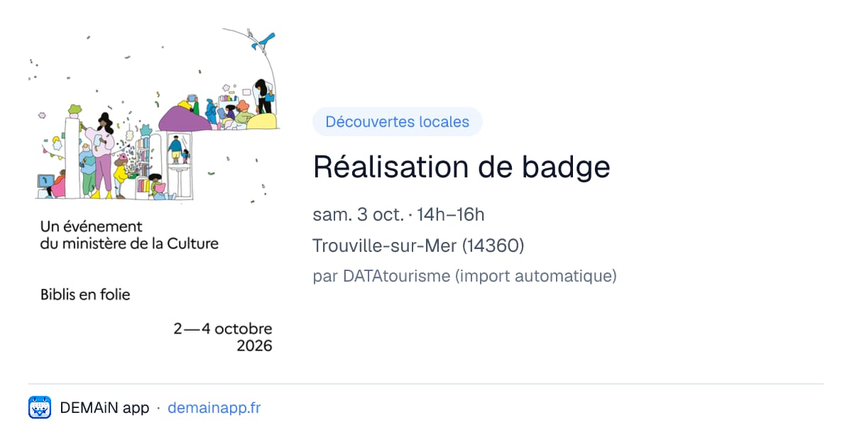 Réalisation de badge — Trouville-sur-Mer