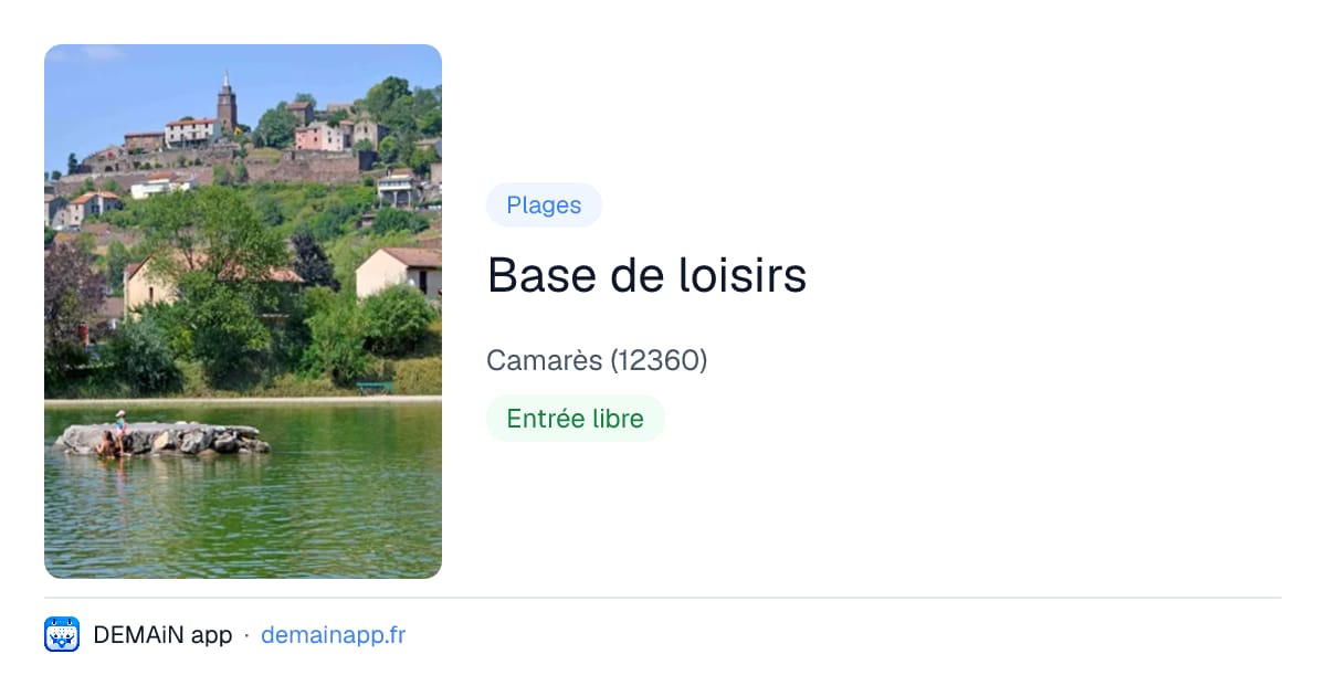 Base de loisirs — Camarès