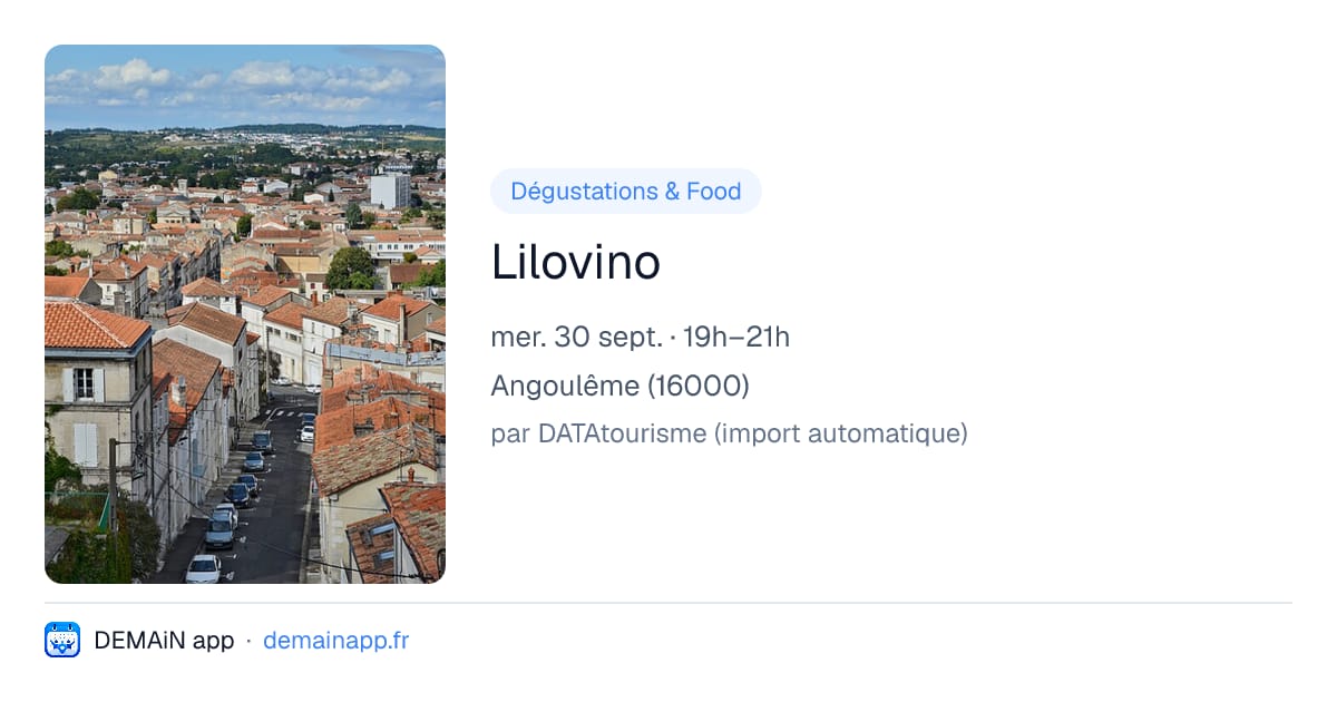 Lilovino — Angoulême