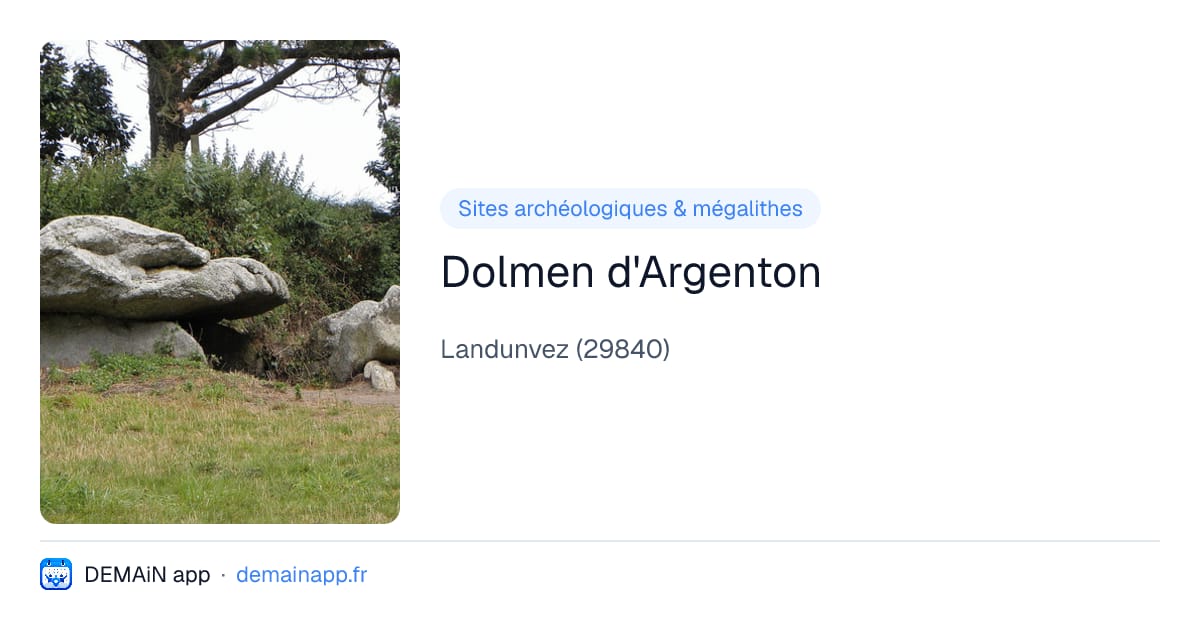 Dolmen d'Argenton — Landunvez