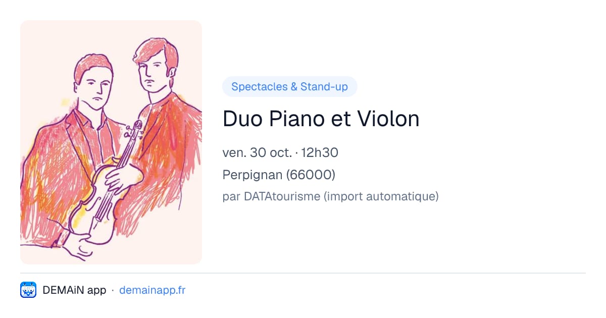 Duo Piano et Violon — Perpignan