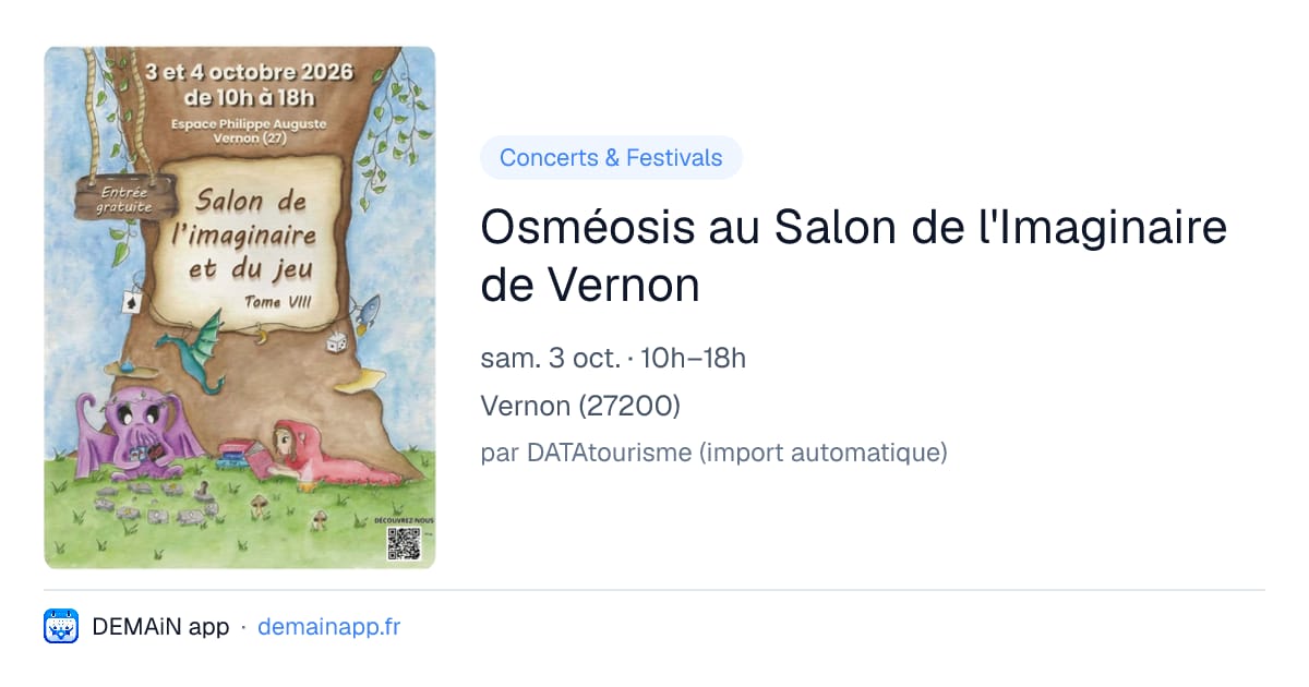 Osméosis au Salon de l'Imaginaire de Vernon — Vernon